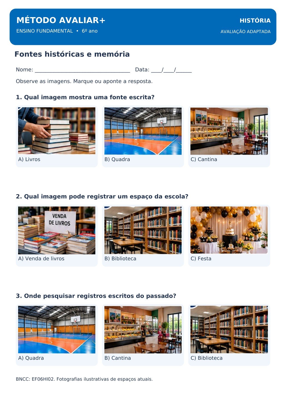 História: fontes históricas e memória — página interna original do PDF