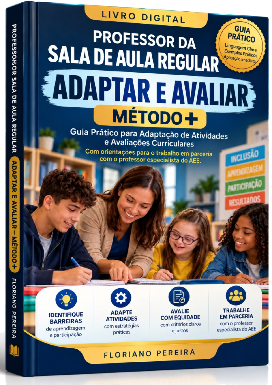 Capa do livro Professor da Sala Regular: Adaptar e Avaliar – Método +